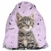 KOMPLET 6w1 TORNISTER SZKOLNY KOT DZIEWCZĘCY Z KOTEM DO 1 KLASY KOTEK CATS